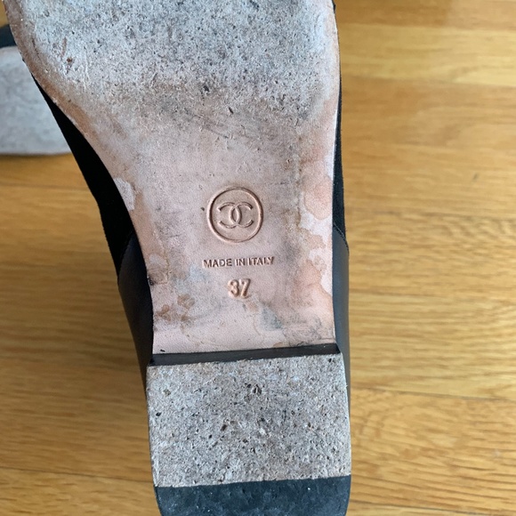 Chanel Pointed Multi Material Zip & Buckle Bootie - Picture 8 of 9